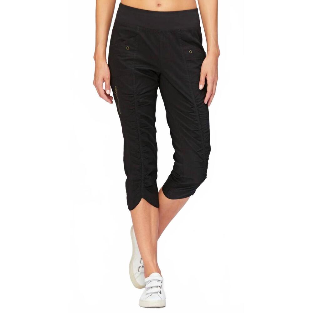NEW WEARABLES women's iris crop pants in black